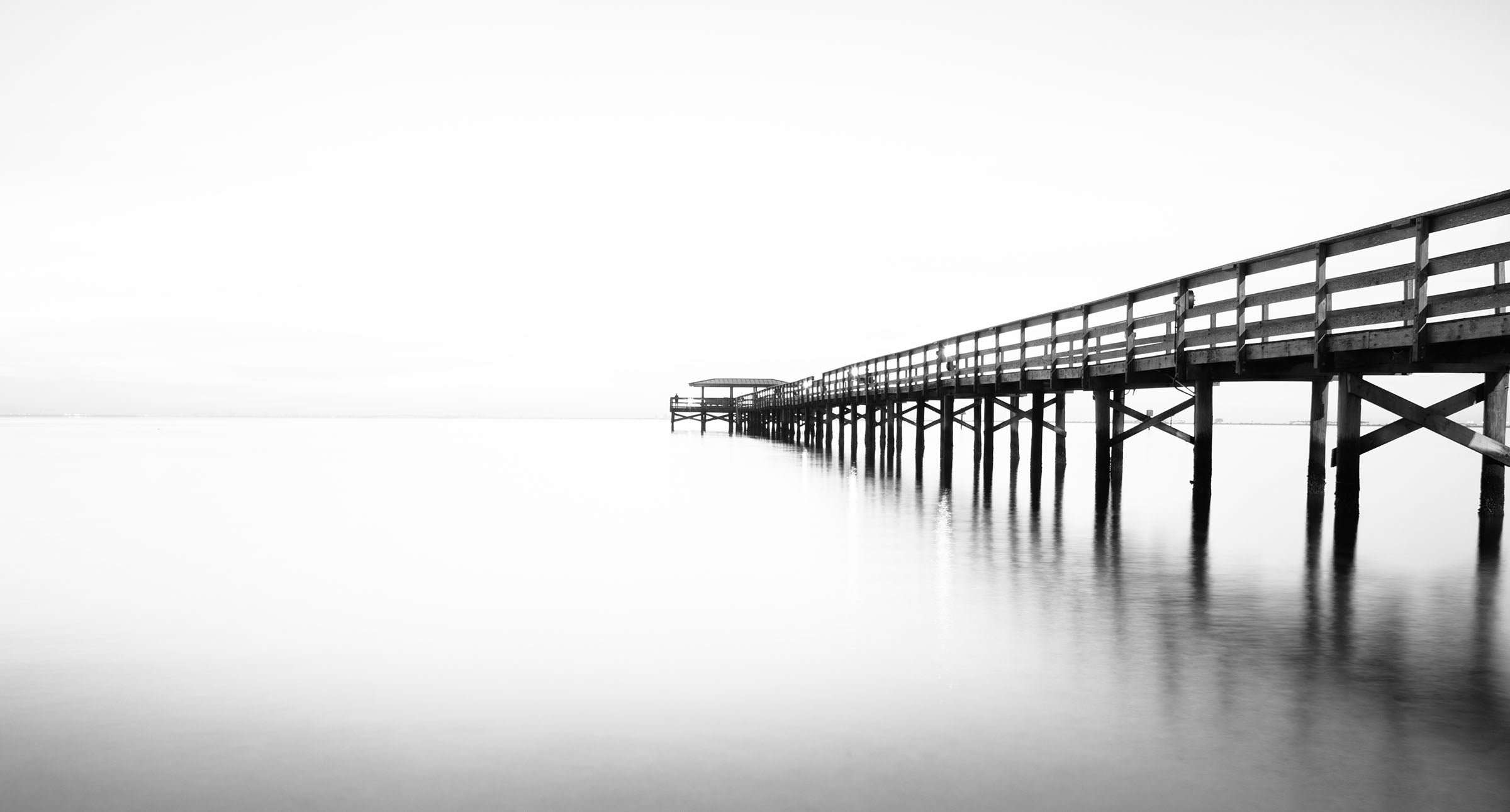 Safety Harbor Black and White Pier